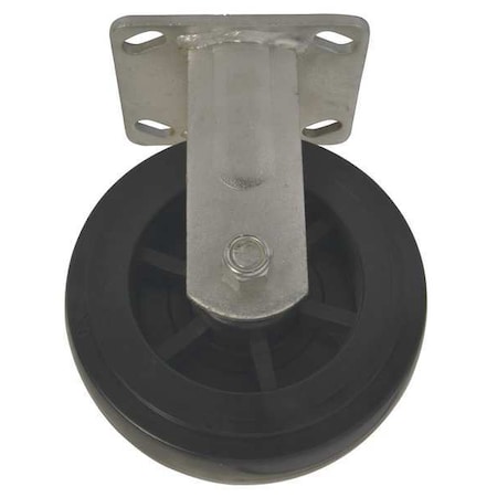 RigidCaster, Black, Polyolefin;Steel, 700lb MPN:R005