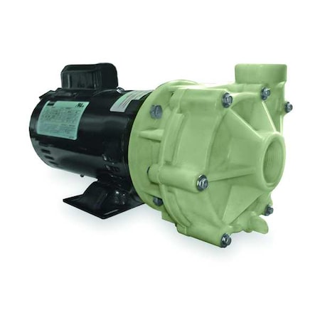 Cntrfug Pmp, PolyP, 1P, 1 1/2in, 1hp, 55gpm MPN:2YER7
