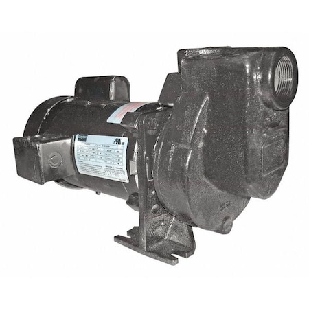 Centrifugal Pump, 1 hp, 115/208 to 230V AC, 1 Phase, 52 ft Max Head MPN:2ZXP3