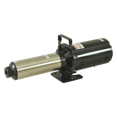 Booster Pump, 3 hp, 208-230/460V AC, 3 Phase, 1 in NPT Inlet Size, 9 Stage, 120 psi Max Pressure MPN:45MW81