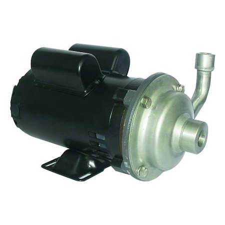 Cntrfug Pmp, 304SStl, 1P, 1/2in, 1/3hp, 21gpm MPN:4JMV2