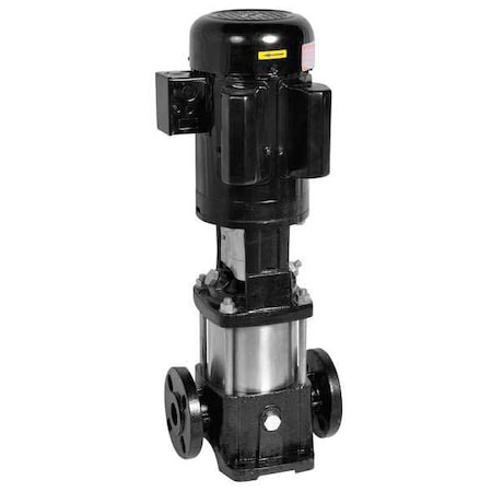 Booster Pump, 1 1/2 hp, 120/208 to 240V AC, 1 Phase, 1-1/4 in Flanged Inlet Size, 8 Stage MPN:5UWJ2