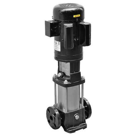 Booster Pump, 2 hp, 120/208 to 240V AC, 1 Phase, 1-1/4 in Flanged Inlet Size, 11 Stage MPN:5UWJ3
