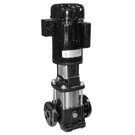 Booster Pump, 2 hp, 115/208 to 230 AC, 1 Phase, 1-1/4 in Flanged Inlet Size, 5 Stage MPN:5UWJ5