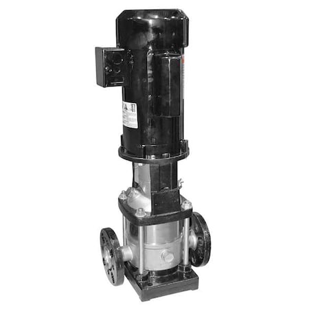 Booster Pump, 1 hp, 120/208 to 240V AC, 1 Phase, 1-1/4 in Flanged Inlet Size, 5 Stage MPN:5UWK7