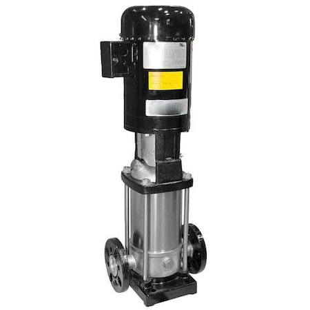 Booster Pump, 2 hp, 208 to 240/480V AC, 3 Phase, 1-1/4 in Flanged Inlet Size, 11 Stage MPN:5UWL5