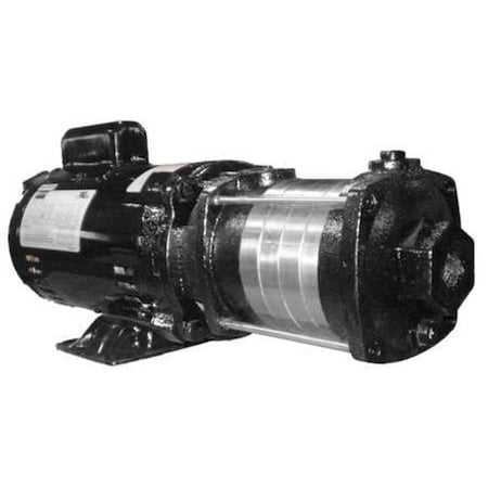 Booster Pump, 3/4 hp, 120/240V AC, 1 Phase, 3/4 in NPT Inlet Size, 5 Stage, 93 psi Max Pressure MPN:5UXF5