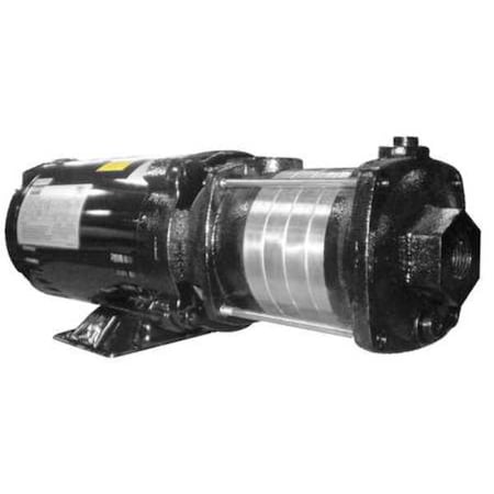Booster Pump, 3/4 hp, 208 to 240/480V AC, 3 Phase, 3/4 in NPT Inlet Size, 5 Stage MPN:5UXG0