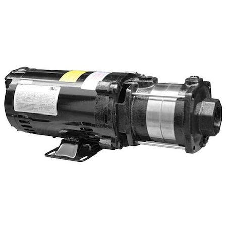 Booster Pump, 1 hp, 208 to 240/480V AC, 3 Phase, 1-1/4 in NPT Inlet Size, 3 Stage MPN:5UXG1