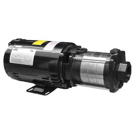 Booster Pump, 1 1/2 hp, 208 to 240/480V AC, 3 Phase, 1-1/4 in NPT Inlet Size, 4 Stage MPN:5UXG2