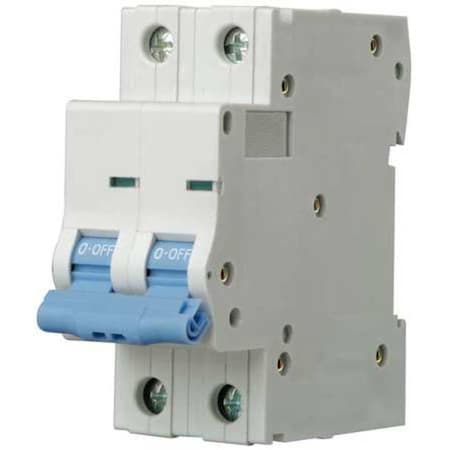Circuit Breaker, NDB2-63 D25/2 Series, 25A, 2 Pole, 480V AC, 7.5kA at 480V AC, D Curve MPN:5ZVF0