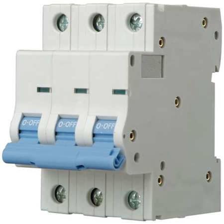Circuit Breaker, NDB2-63 D6/3 Series, 6A, 3 Pole, 480V AC, 7.5kA at 480V AC, D Curve MPN:5ZVF7