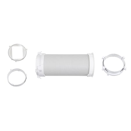Exhaust Hose Assembly, 2-3/16 in H, Plastic MPN:60NK85
