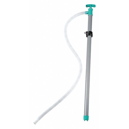 Hand Drum Pump, Piston, PVC, 1-1/4In OD MPN:2UY14