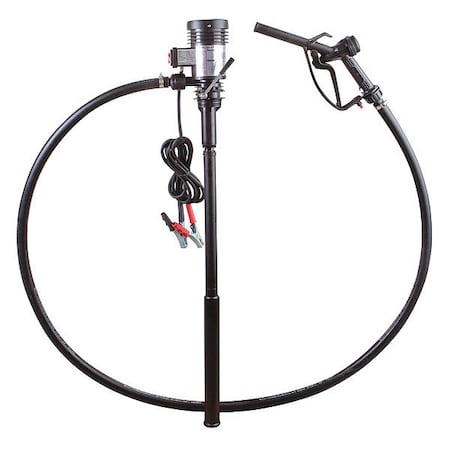 Electric Fuel and Oil Pump, 12V DC, 9.25 gpm Max. Flow Rate, 7/16 HP, POM, 3/4 in Inlet MPN:33NT05
