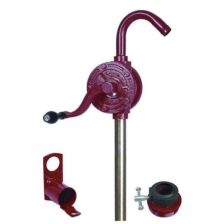 Hand Drum Pump, Rotary, Cast Iron, 1 In OD MPN:40M295