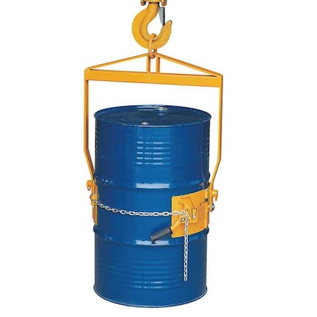 Vertical Drum Lifter/Dispenser, Ylw, Steel MPN:12R538