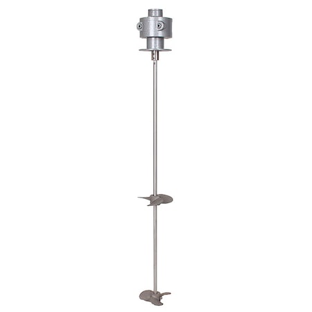 1/4 Female NPT Agitator Air Mixer for 55 gal Drum, 1/2 HP, 32 in L Shaft, Stainless Steel MPN:32V132
