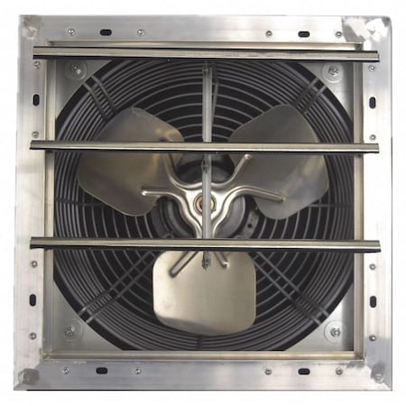 Shutter Mount Exhaust Fan, 12 in Blade Dia, 1/15 hp, 1 Phase. Variable Speed, 844 cfm, 115V AC MPN:484X38