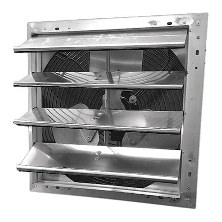 Shutter Mount Exhaust Fan, 16 in Blade Dia, 1/10 hp, 1 Phase, Variable Speed, 1381 cfm, 115V AC MPN:484X39