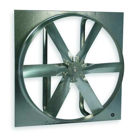 Exhaust Fan with Drive Package, 36 in Blade Dia, 208-230/460V AC, 3/4 hp, 628 RPM MPN:7AD39