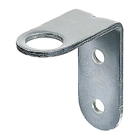 Wall Mount Bracket, Steel, Silver, 7/8 in Dia., 3 in Height MPN:26ZT32