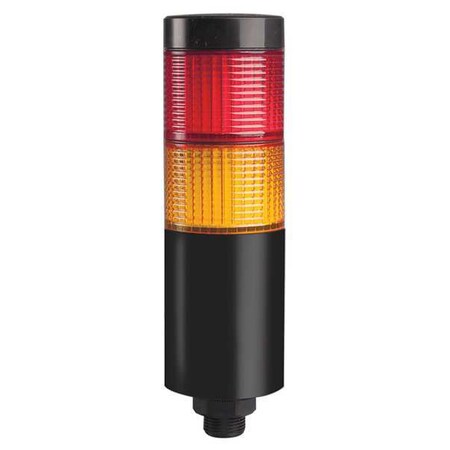 Tower Light Assembly, Red, Yellow, 90 to 240V AC, 80 FPM, 56 mm Dia., Direct MPN:26ZT41