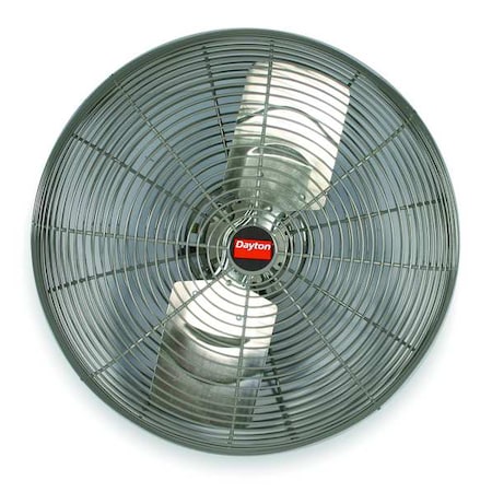 Corrosion Resistant Standard Duty Industrial Fan, Ceiling Mount, 18 in Blade Dia, 115V, 2, 875 cfm MPN:1ZCN7