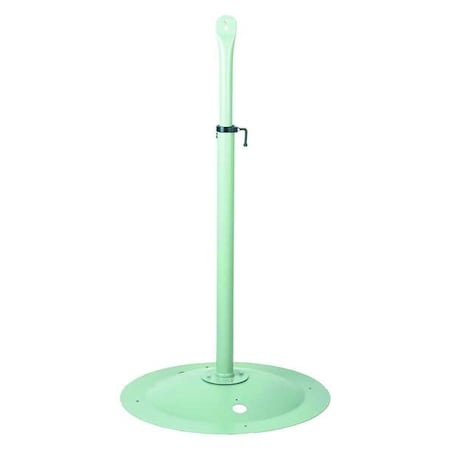 Pedestal Base For Fan, 27 in Blade Dia, 41-1/2 in to 59 in H, Polyester Powder Coated, Steel, Gray MPN:1ZCP2