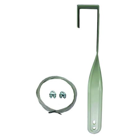 Mounting Bracket For Fan, 15 in H x 2 in L x 1-7/8 in W, Non-Oscillating, Powder Coated Steel, Gray MPN:1ZCP7