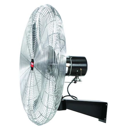 Standard Duty Quiet Design Industrial Fan, Wall Mount, 20 in Blade Dia, 115V, 1, 657/2, 060/3, 100 cfm MPN:20932