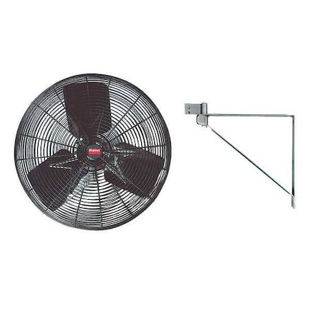 Light Duty Industrial Fan, 24 in Blade Dia, Non-Oscillating, 115VAC, 3800/5450 CFM MPN:2MA10