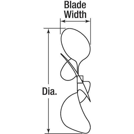 Propeller, Dia 5 In, 35 Deg Pitch MPN:2PYN7