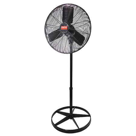 Light Duty Quiet Design Industrial Fan, Pedestal Mount, 24 in Blade Dia, 115V, Oscillating MPN:2RDZ6