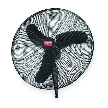 Light Duty Quiet Design Industrial Fan, Wall Mount, 30 in Blade Dia, 115V, 3, 450/6, 090/7, 450 cfm MPN:2RDZ9