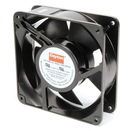 Axial Fan, Square, 115V AC, 1 Phase, Aluminum, 4 11/16 in W. MPN:2RTD1