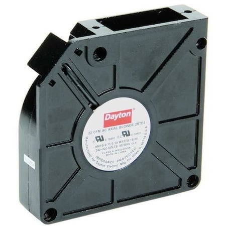Axial Blower, Square, 230V AC, 1 Phase, Aluminum, 4 3/4 in W. MPN:2RTD3