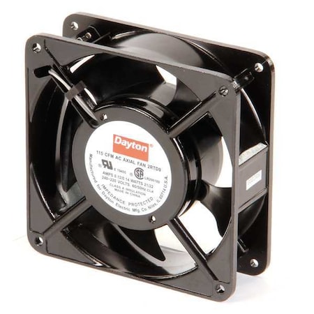 Axial Fan, Square, 230V AC, 1 Phase, Aluminum, 4 11/16 in W. MPN:2RTD9