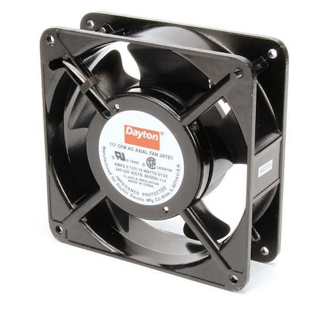 Standard Square Axial Fan, Square, 230V AC, 1 Phase, Aluminum, 4 11/16 in W. MPN:2RTE1
