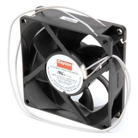 Axial Fan, Square, 115V AC, 1 Phase, PBT Plastic, 3 1/8 in W. MPN:2RTE8