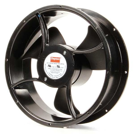 Standard Round Axial Fan, Round, 115V AC, 1 Phase, Aluminum, 10