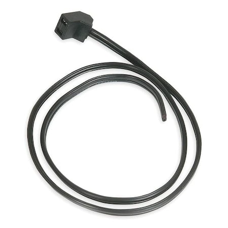 Cord Set W/ Wire Leads For 115V Compact Axial Fans, 24 in L, Black MPN:3RP10