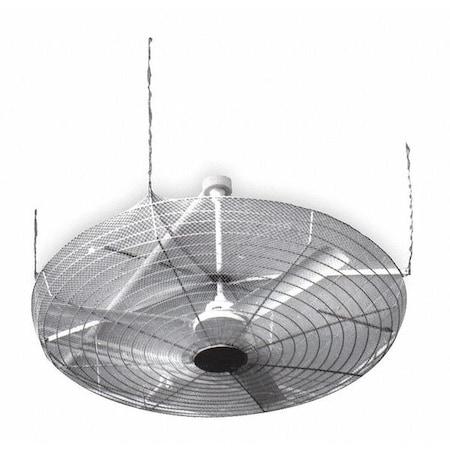 Ceiling Fan Guard, 61 in. Dia., Chrome MPN:40032