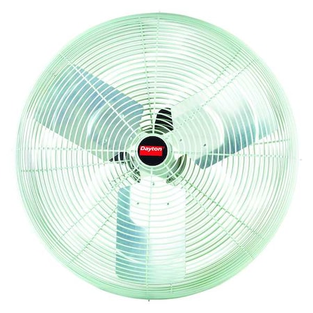 High Ambient Air Circulator, Ceiling, IBeam, Pedestal, Wall Mount, 24 in Blade Dia, 115V, 6, 400 cfm MPN:4VAC4