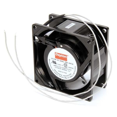 Standard Square Axial Fan, Square, 115V AC, 1 Phase, Cast Aluminum, 3 1/8 in W. MPN:4WT40
