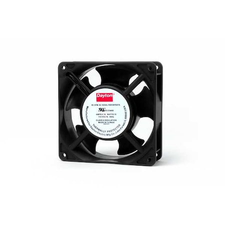 Standard Square Axial Fan, 115V AC, PBT Plastic, 4 11/16 in W. MPN:55VD27