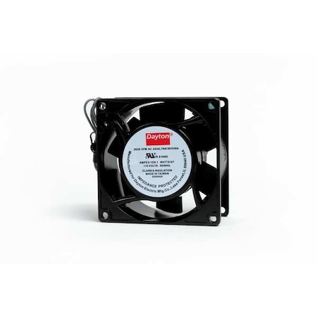 Standard Square Axial Fan, 115V AC, Aluminum, 3 1/8 in W. MPN:55VD28