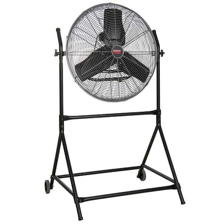 Floor Fan, Floor Mount, 24 in Blade Dia, 120V, 4, 200/4, 550/4, 950 cfm, Non-Oscillating MPN:61LD83