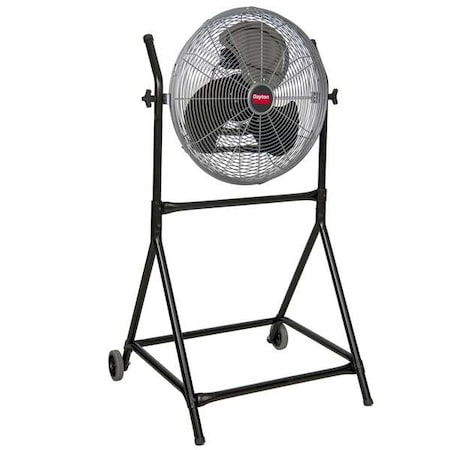 Floor Fan, Floor Mount, 18 in Blade Dia, 120V, 2, 050/2, 330/2, 650 cfm, Non-Oscillating MPN:61LD84