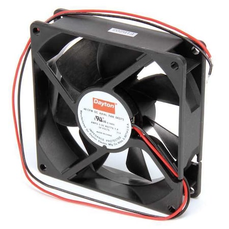 Axial Fan, Square, 24V DC, - Phase, PBT Plastic, 3 5/8 in W. MPN:6KD73